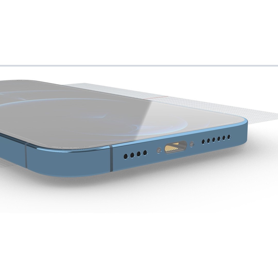 Apple iPhone 12 Pro Max 3D Model – High-Quality Mobile Phone, FBX, OBJ - View 18