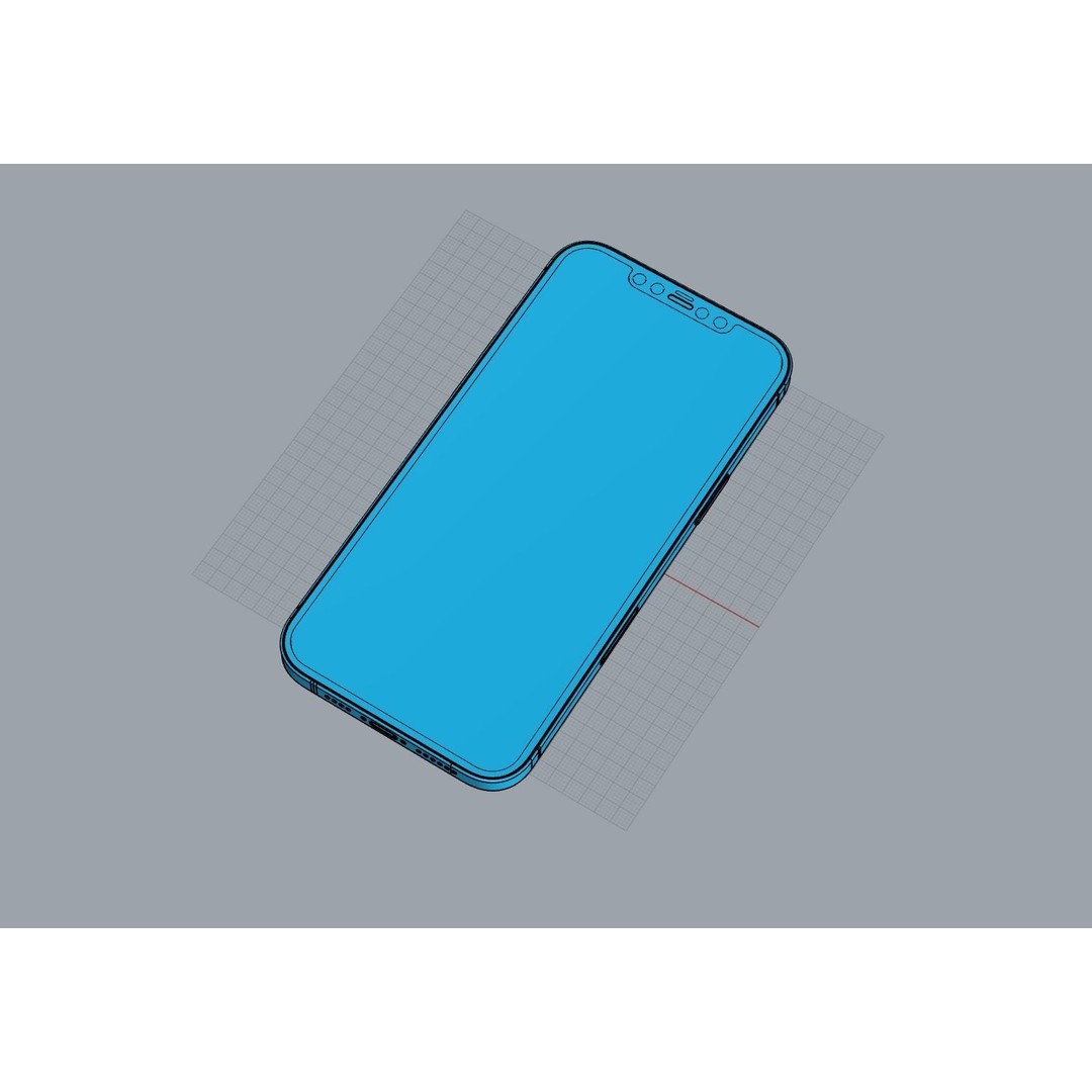 Apple iPhone 12 Pro Max 3D Model – High-Quality Mobile Phone, FBX, OBJ - View 22
