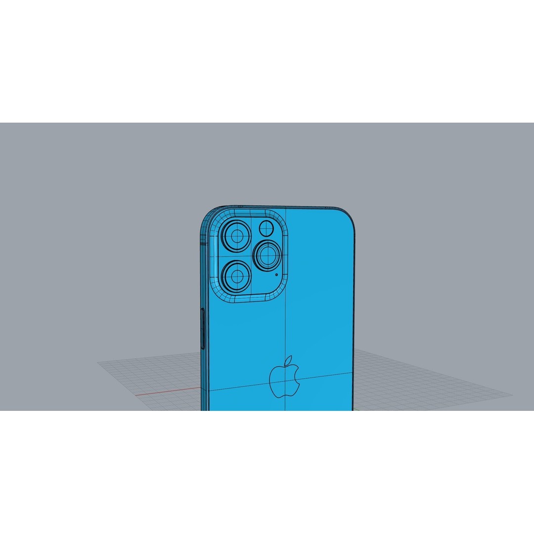 Apple iPhone 12 Pro Max 3D Model – High-Quality Mobile Phone, FBX, OBJ - View 25