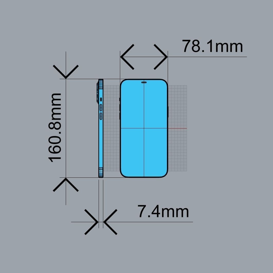 Apple iPhone 12 Pro Max 3D Model – High-Quality Mobile Phone, FBX, OBJ - View 27