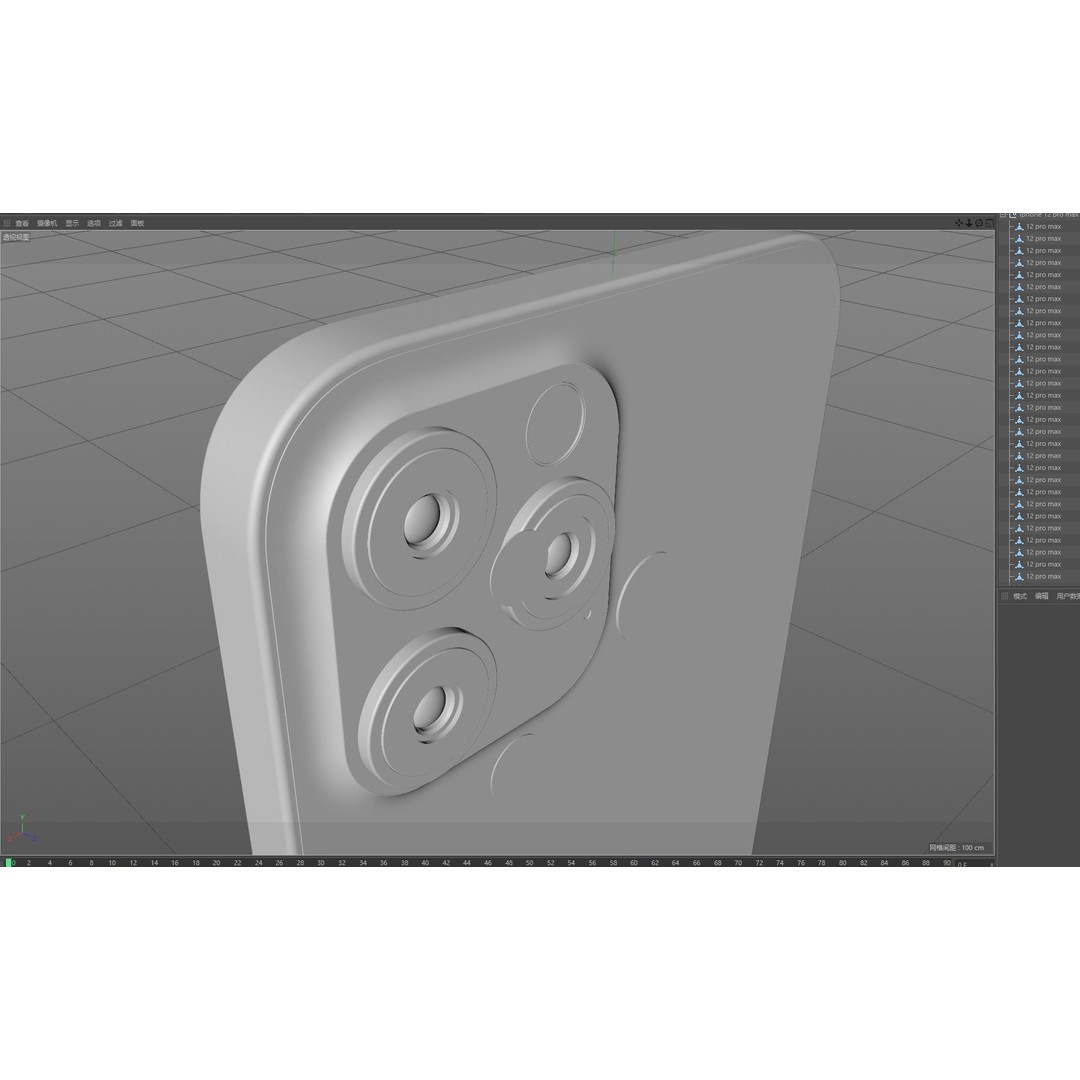 Apple iPhone 12 Pro Max 3D Model – High-Quality Mobile Phone, FBX, OBJ - View 28