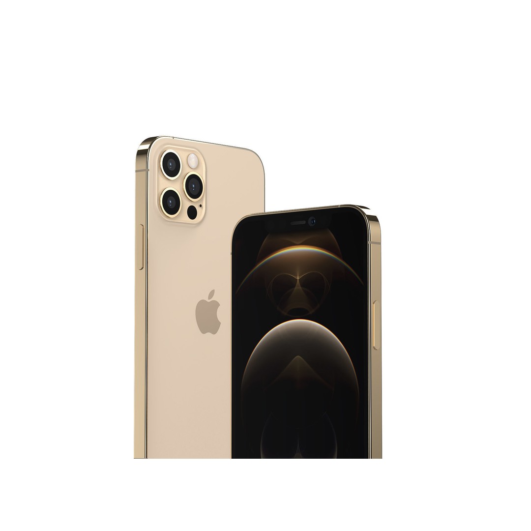 Apple iPhone 12 Pro Max 3D Model – High-Quality Mobile Phone, FBX, OBJ - View 3