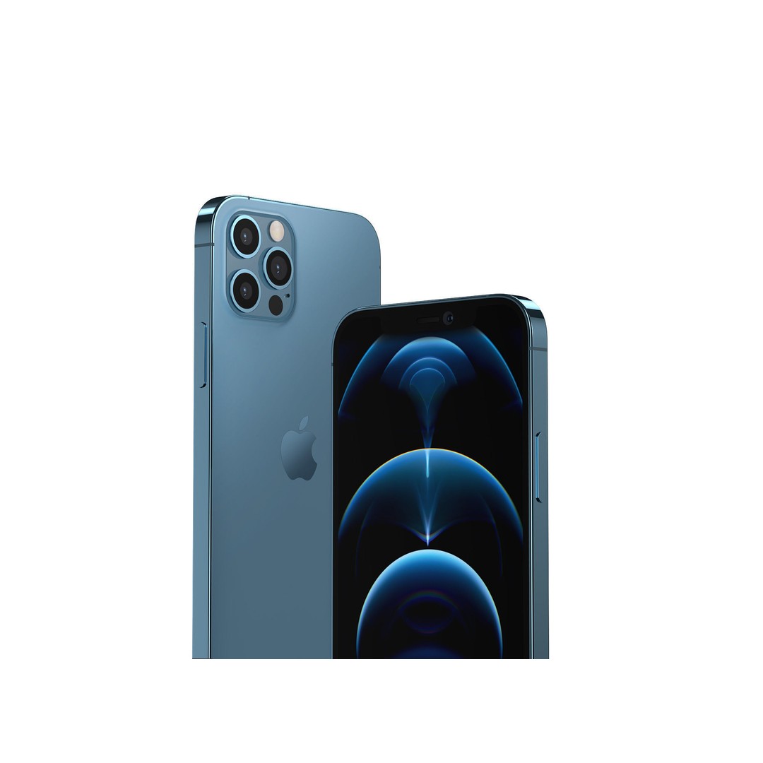 Apple iPhone 12 Pro Max 3D Model – High-Quality Mobile Phone, FBX, OBJ - View 4