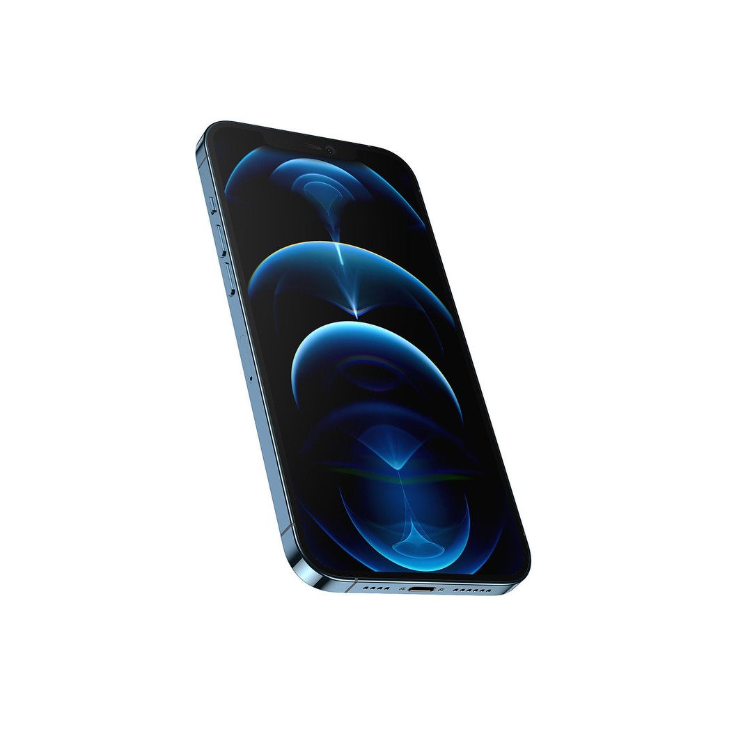 Apple iPhone 12 Pro Max 3D Model – High-Quality Mobile Phone, FBX, OBJ - View 9