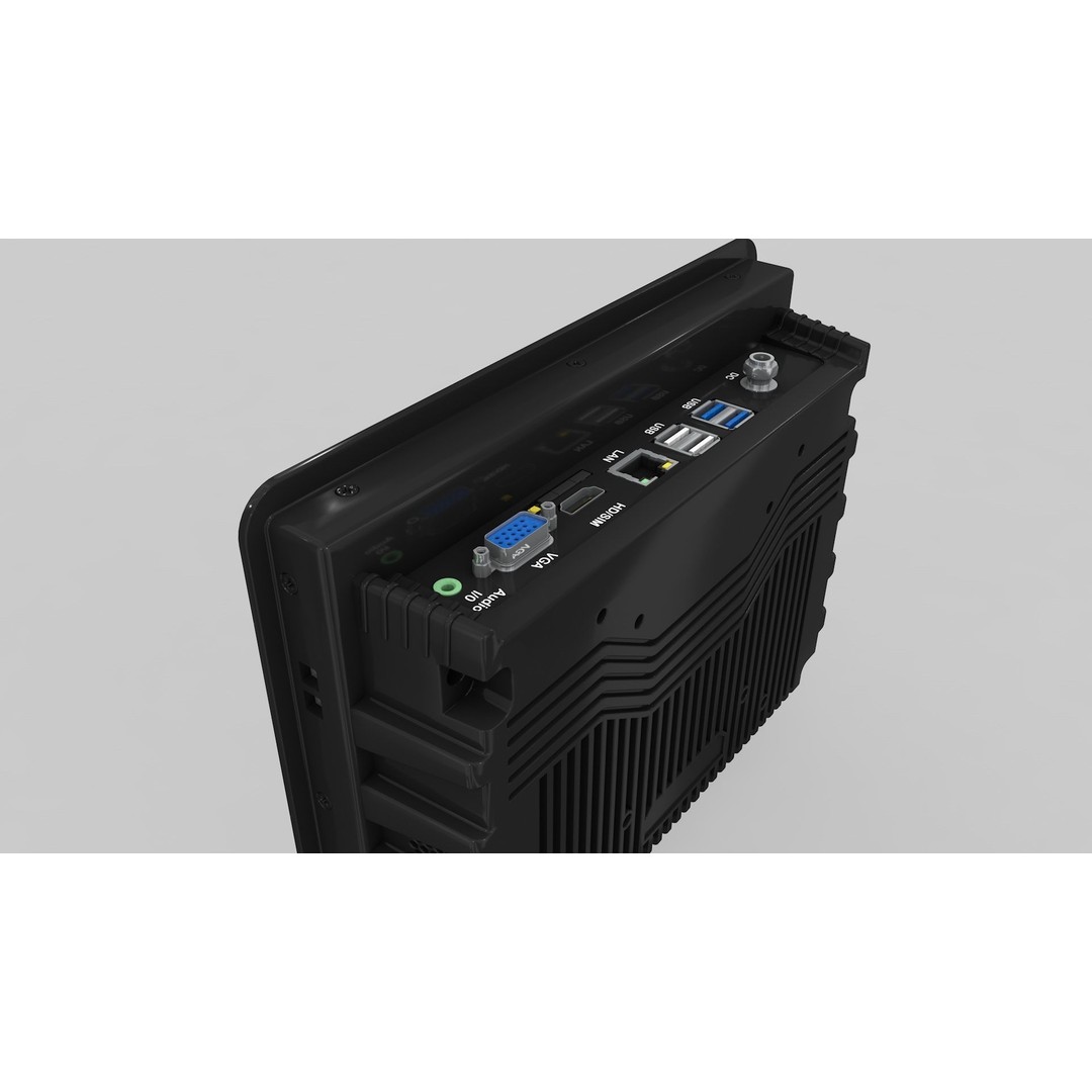 Industrial Touch Screen 3D Model – High Poly Display for Electronics - View 8