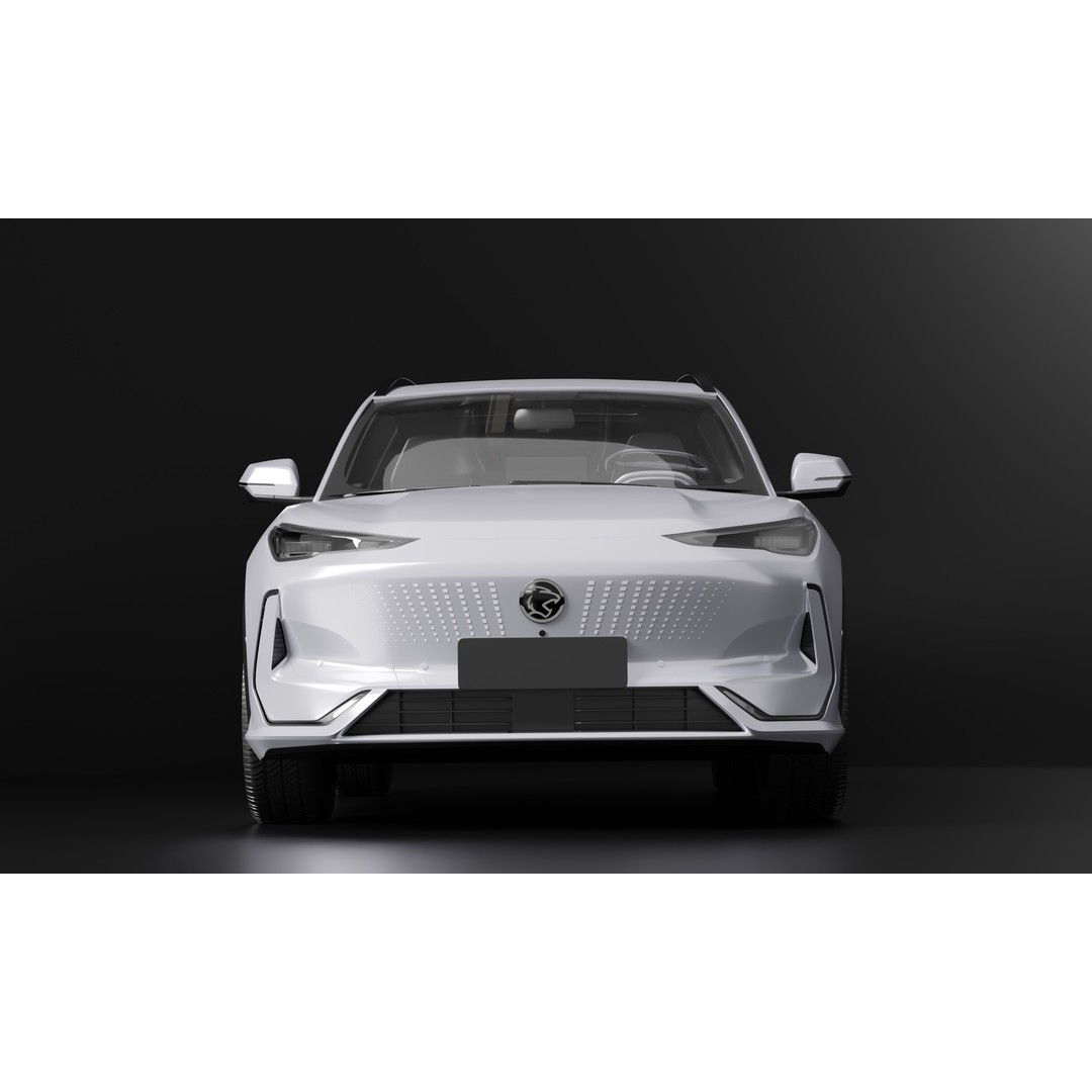 Proton eMas 7 EV 2025 3D Model – Low Poly SUV with Interior, FBX, OBJ - View 3