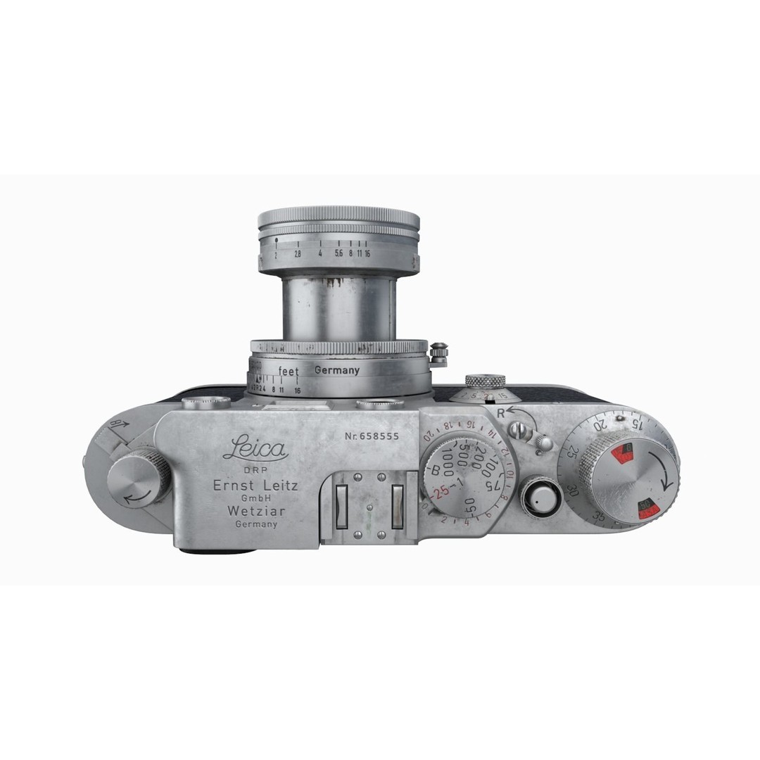 Leica III 3D Model – High Poly Vintage Camera with PBR Textures - View 11