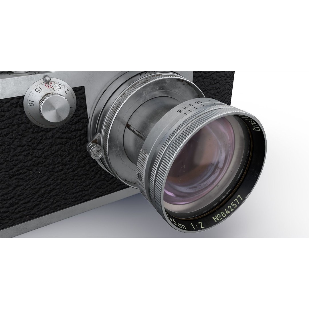 Leica III 3D Model – High Poly Vintage Camera with PBR Textures - View 16