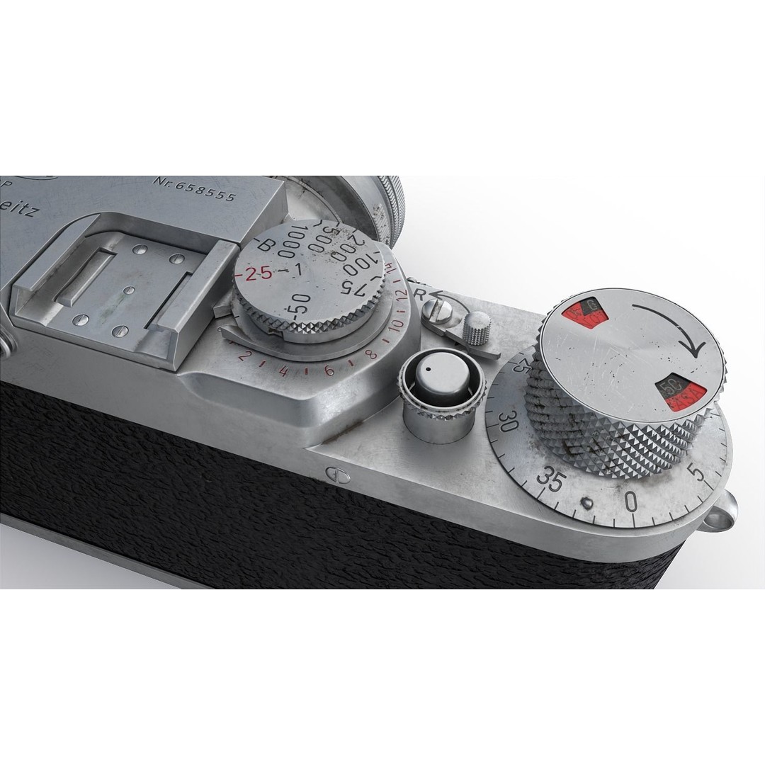 Leica III 3D Model – High Poly Vintage Camera with PBR Textures - View 17