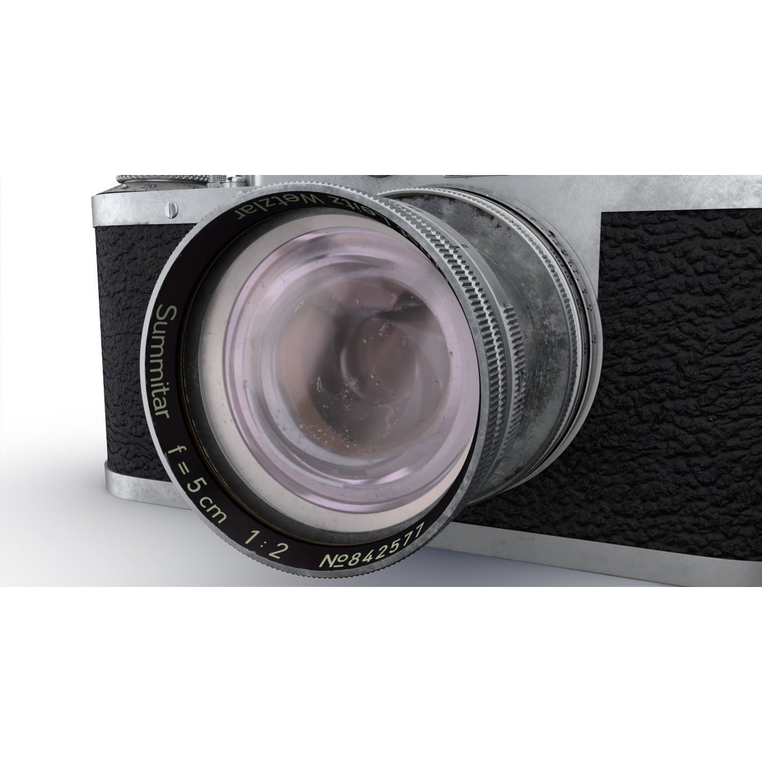 Leica III 3D Model – High Poly Vintage Camera with PBR Textures - View 18