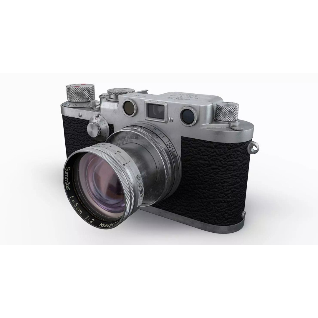 Leica III 3D Model – High Poly Vintage Camera with PBR Textures - View 2