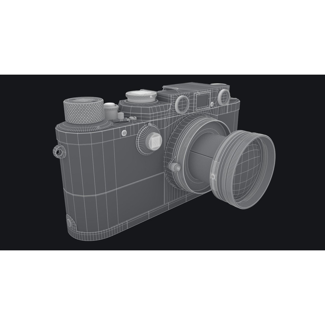 Leica III 3D Model – High Poly Vintage Camera with PBR Textures - View 22