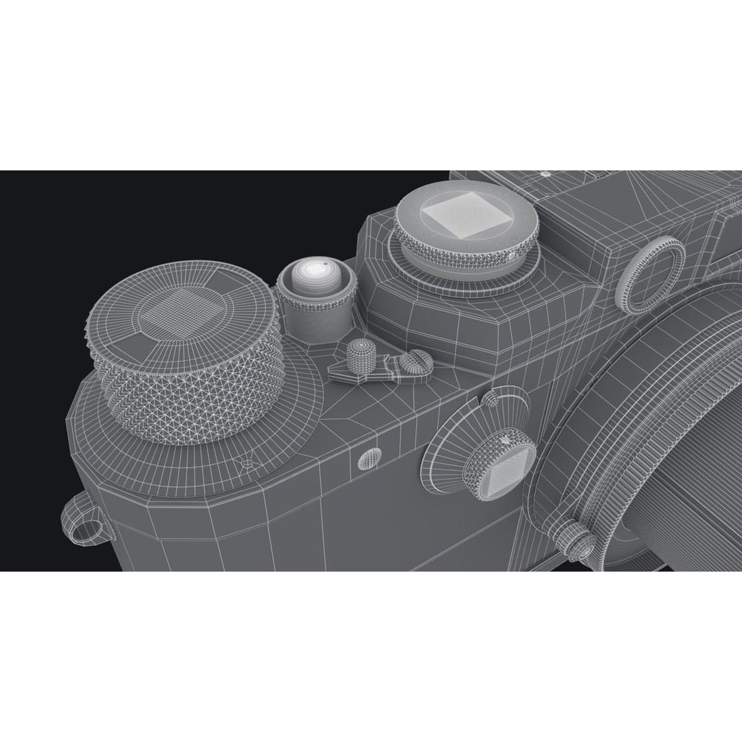 Leica III 3D Model – High Poly Vintage Camera with PBR Textures - View 32