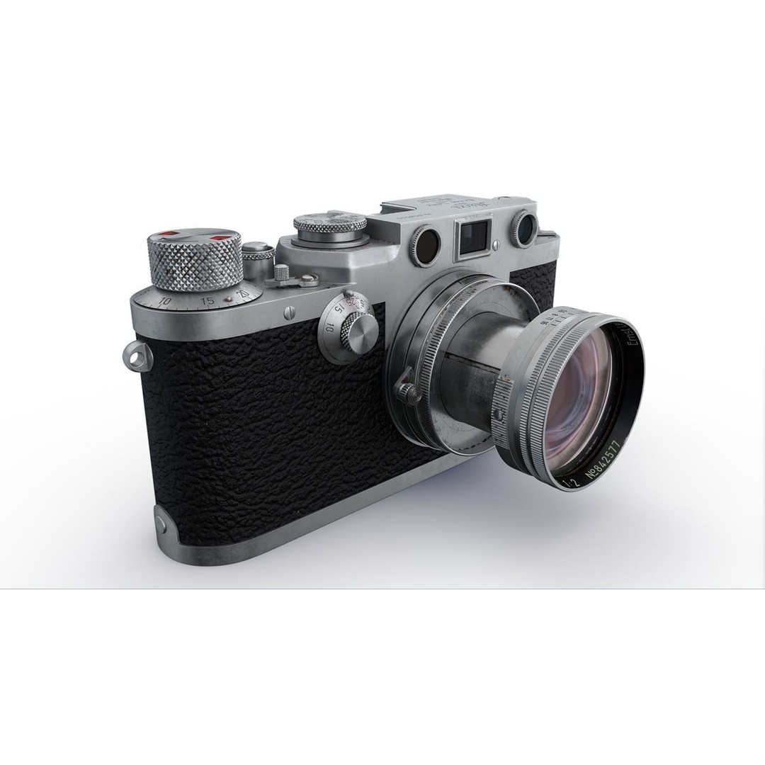 Leica III 3D Model – High Poly Vintage Camera with PBR Textures - View 5