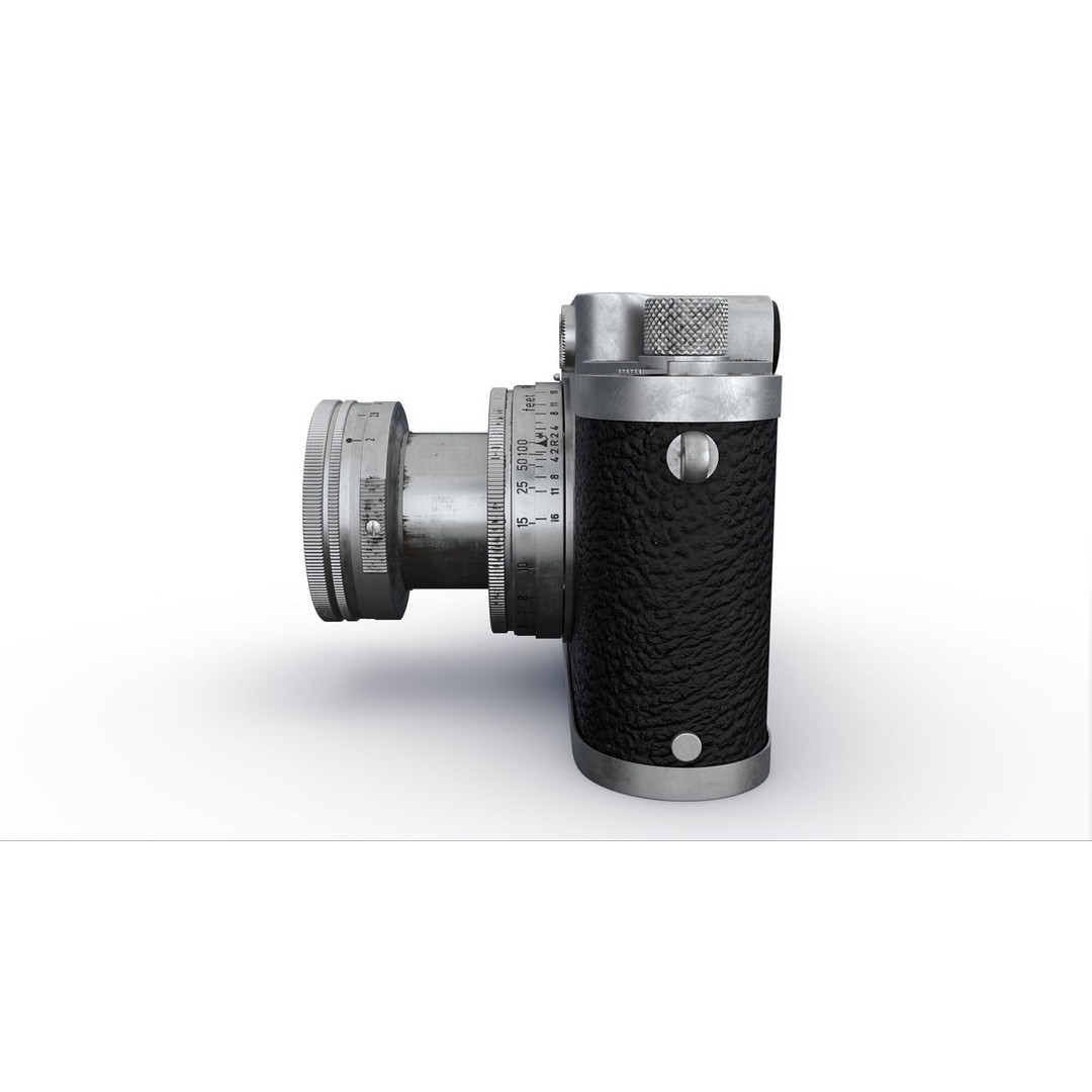Leica III 3D Model – High Poly Vintage Camera with PBR Textures - View 6