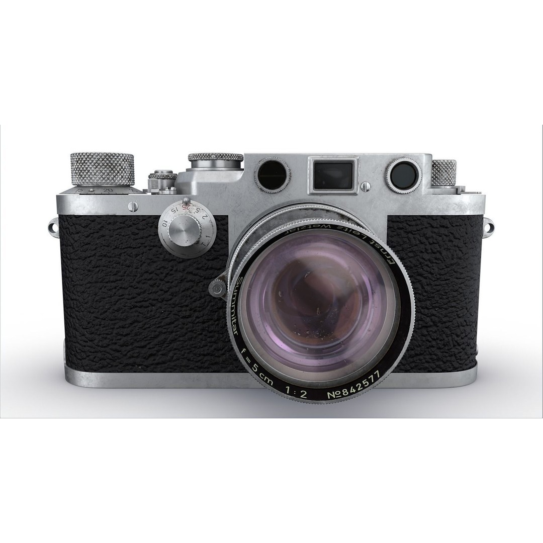 Leica III 3D Model – High Poly Vintage Camera with PBR Textures - View 9