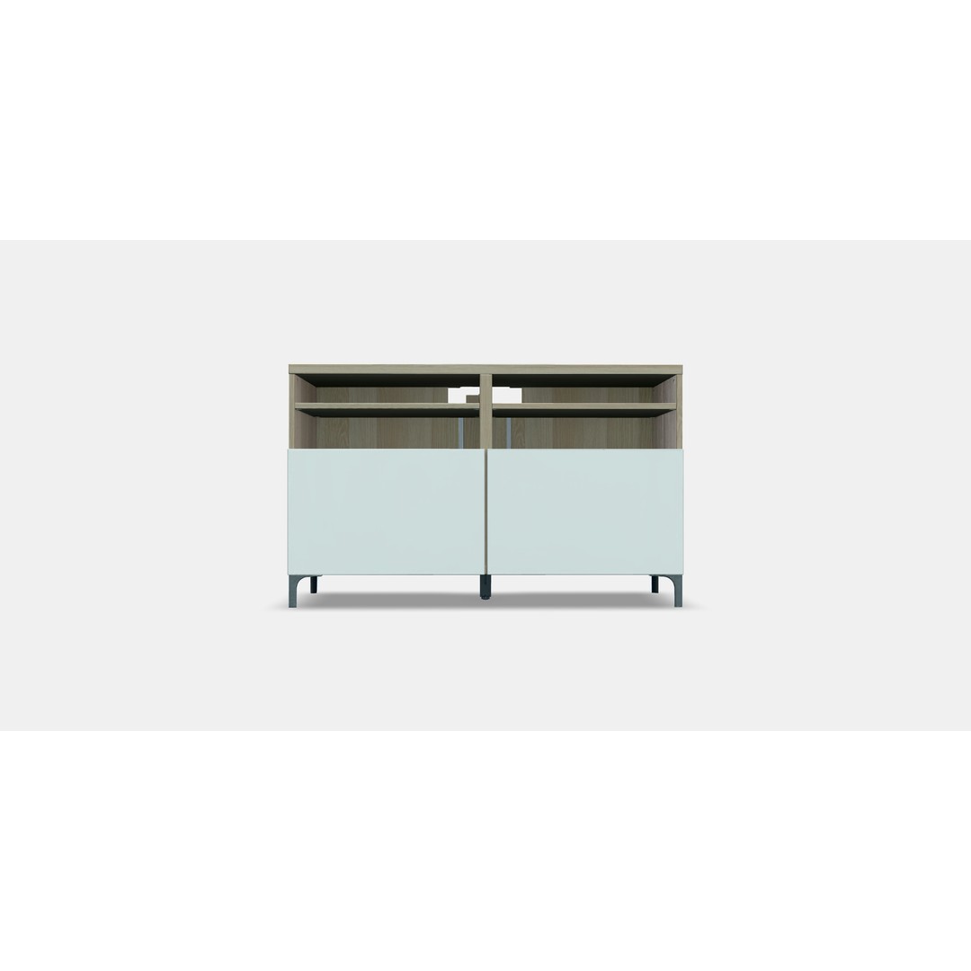 BESTA TV Bench 3D Model – Low Poly Modern Furniture, FBX - View 10