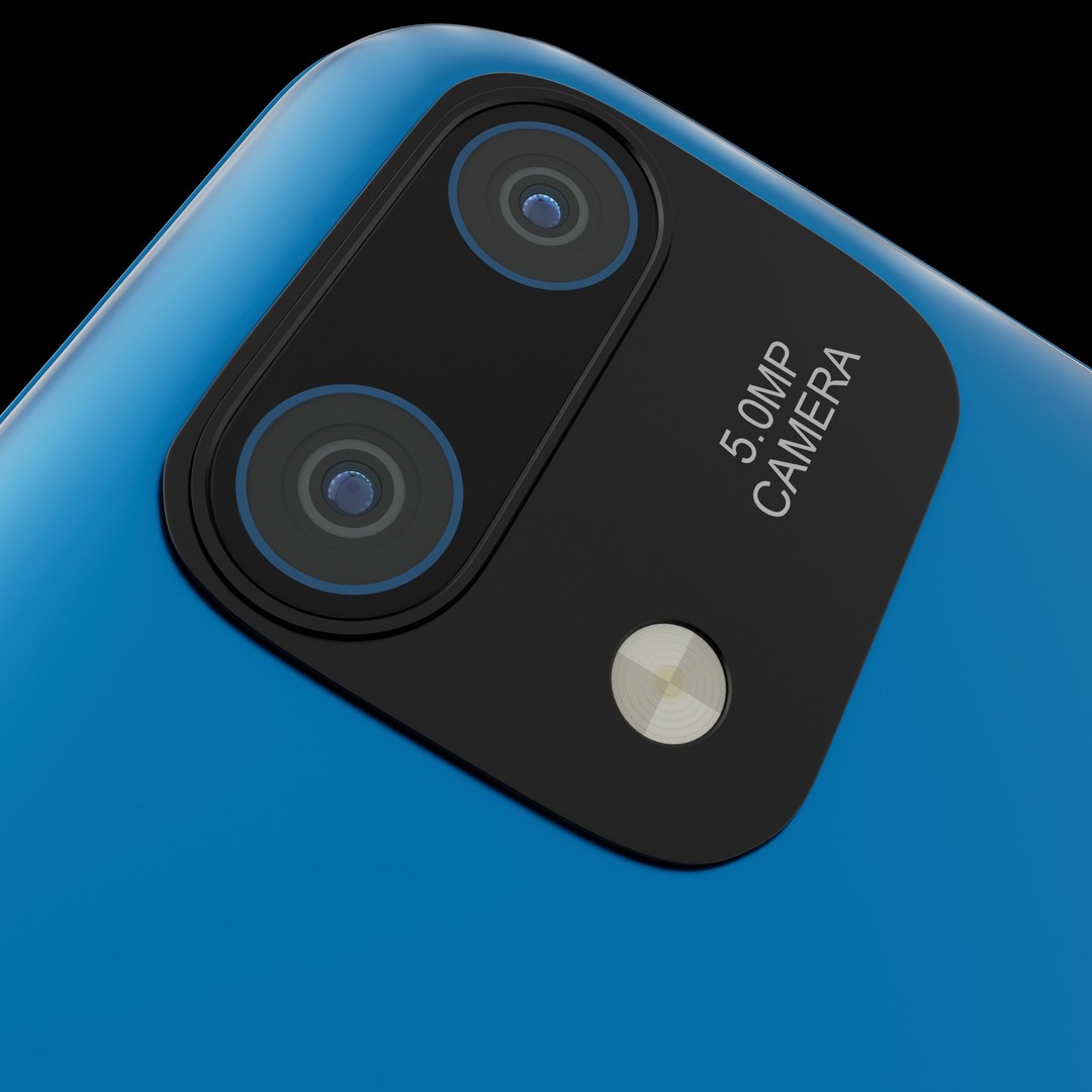 Android Smartphone 3D Model – Generic Design, Redshift Textures, FBX/OBJ