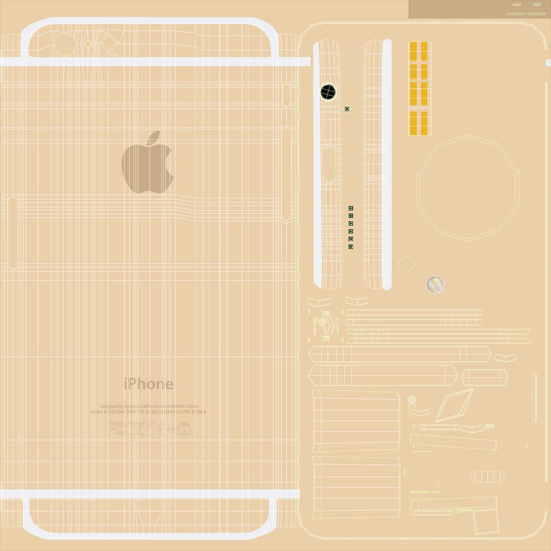 Apple iPhone 6 3D Model – Low Poly Gold Smartphone, FBX & OBJ