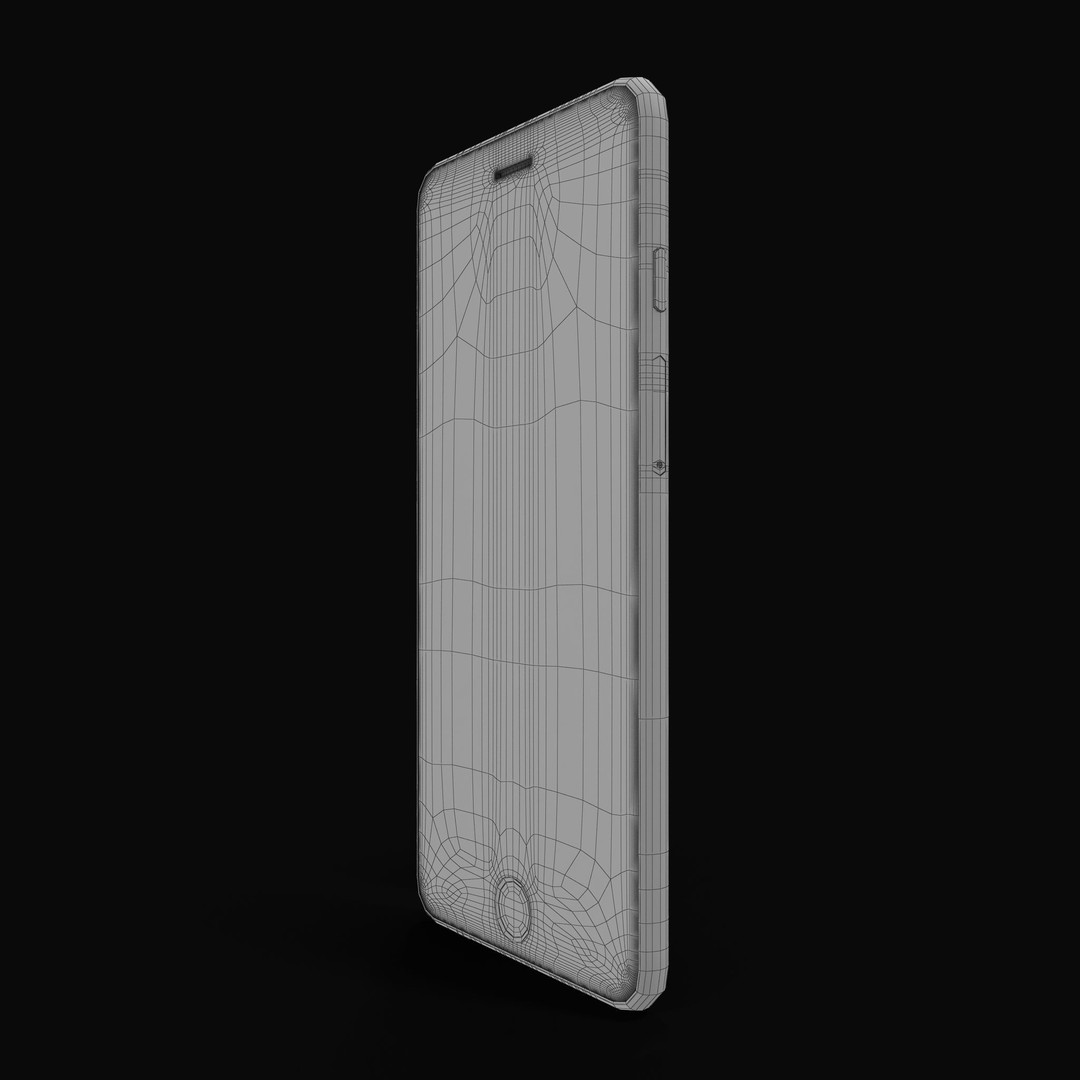 Apple iPhone 6 3D Model – Low Poly Gold Smartphone, FBX & OBJ - View 27