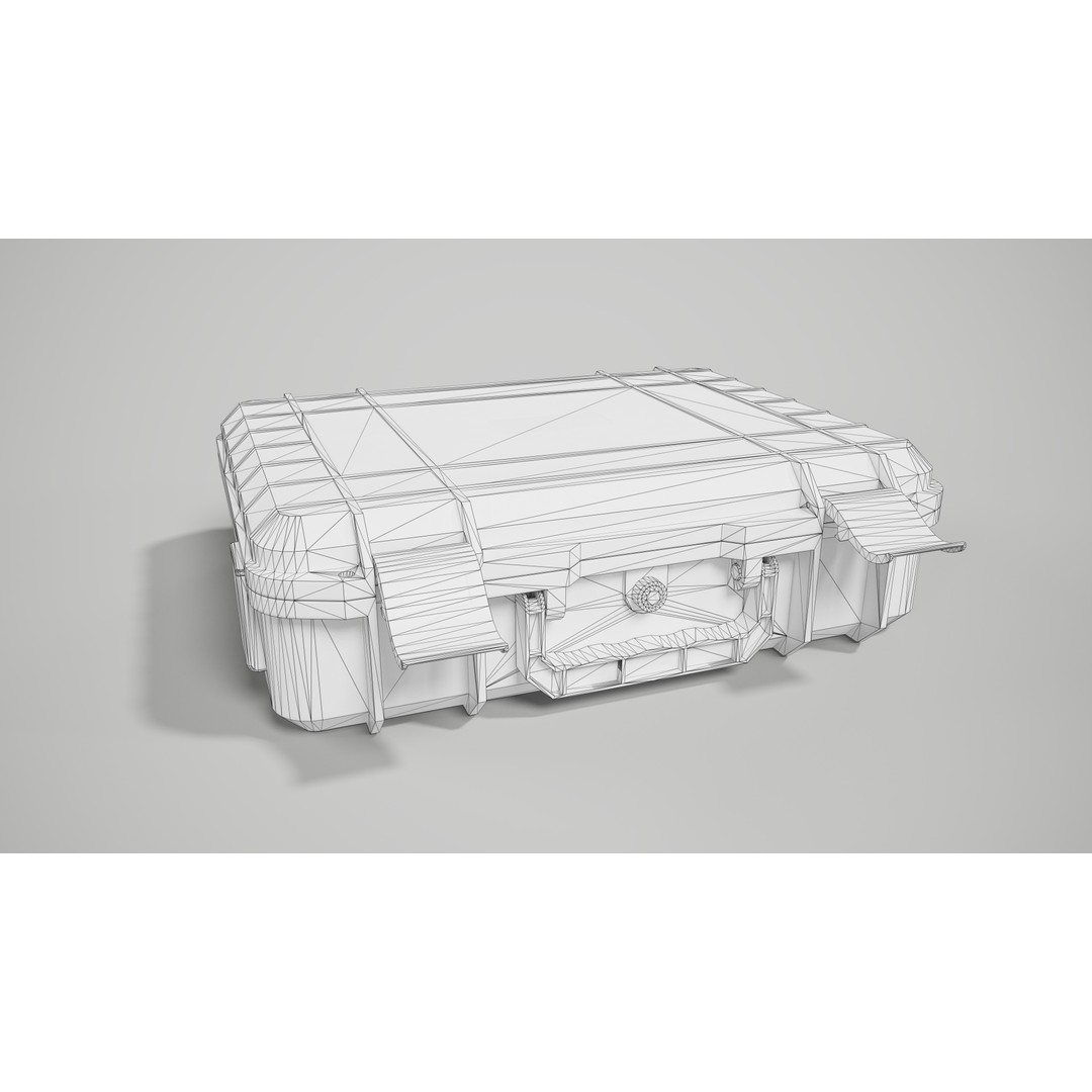 Hard Case 3D Model – Low Poly Game Asset, PBR Textures, FBX - View 12