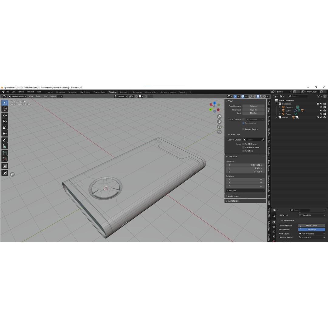 Sci-fi Power Bank 3D Model – Low Poly Game-Ready Asset, FBX - View 15