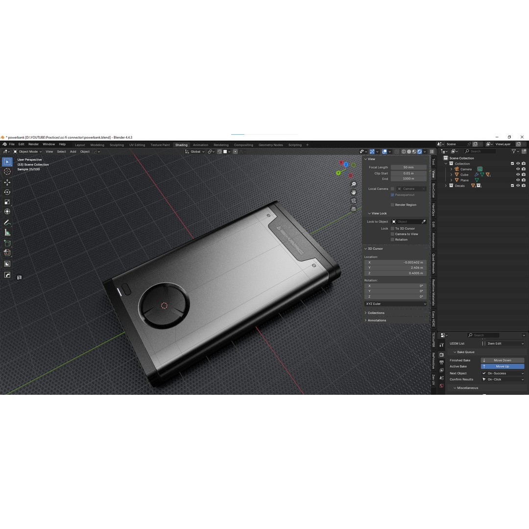 Sci-fi Power Bank 3D Model – Low Poly Game-Ready Asset, FBX - View 16