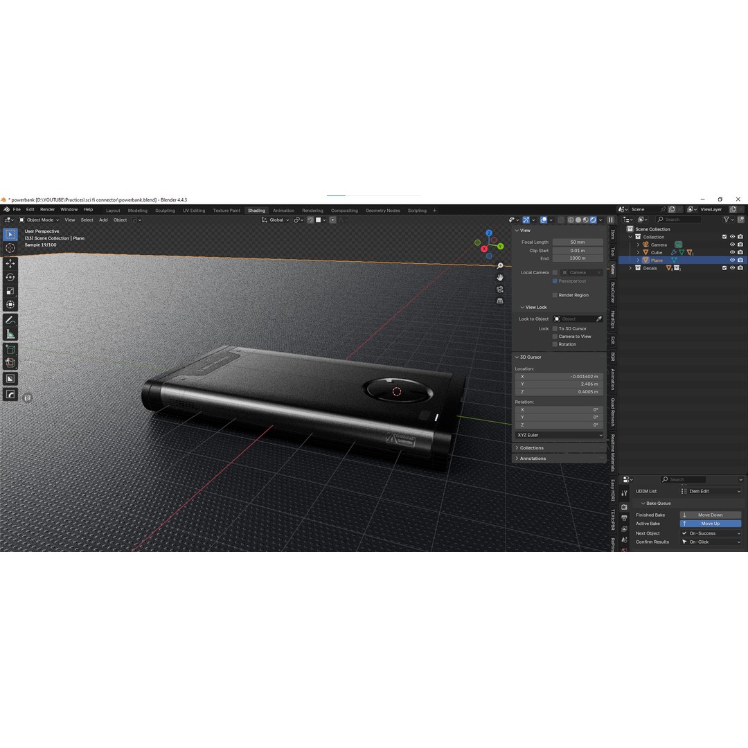 Sci-fi Power Bank 3D Model – Low Poly Game-Ready Asset, FBX - View 17