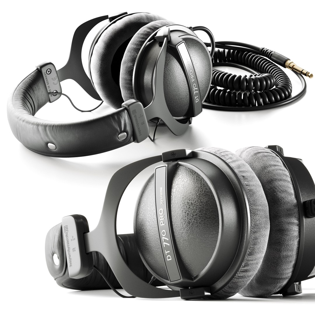Beyerdynamic DT Series 3D Model – High Poly PBR Audio Asset, FBX - View 6