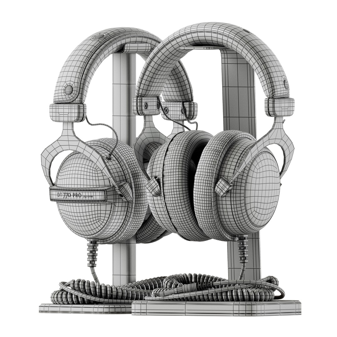 Beyerdynamic DT Series 3D Model – High Poly PBR Audio Asset, FBX - View 7