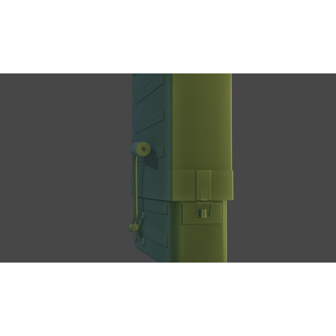 Yugoslavian RU-2 Radio 3D Model – Low Poly Game Asset, FBX - View 13