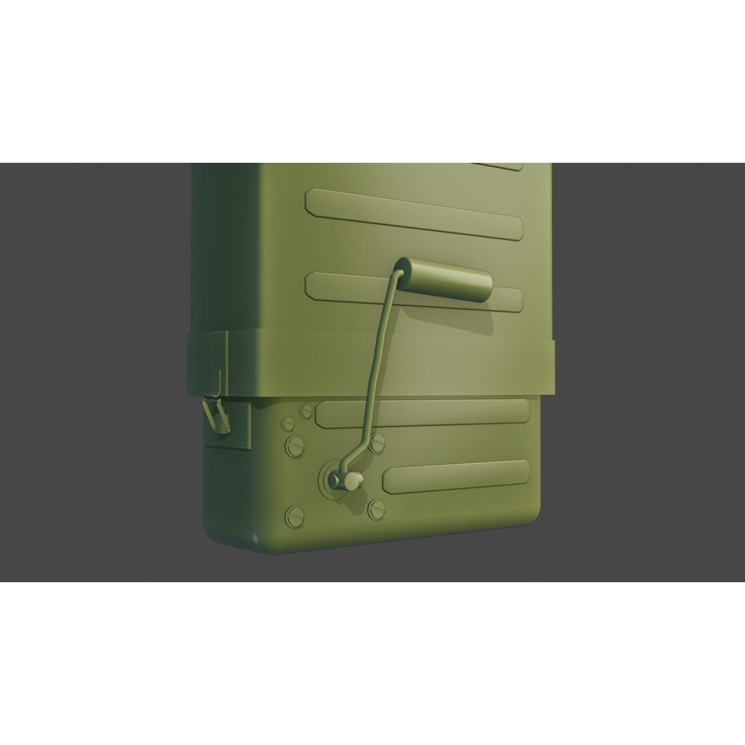 Yugoslavian RU-2 Radio 3D Model – Low Poly Game Asset, FBX - View 7
