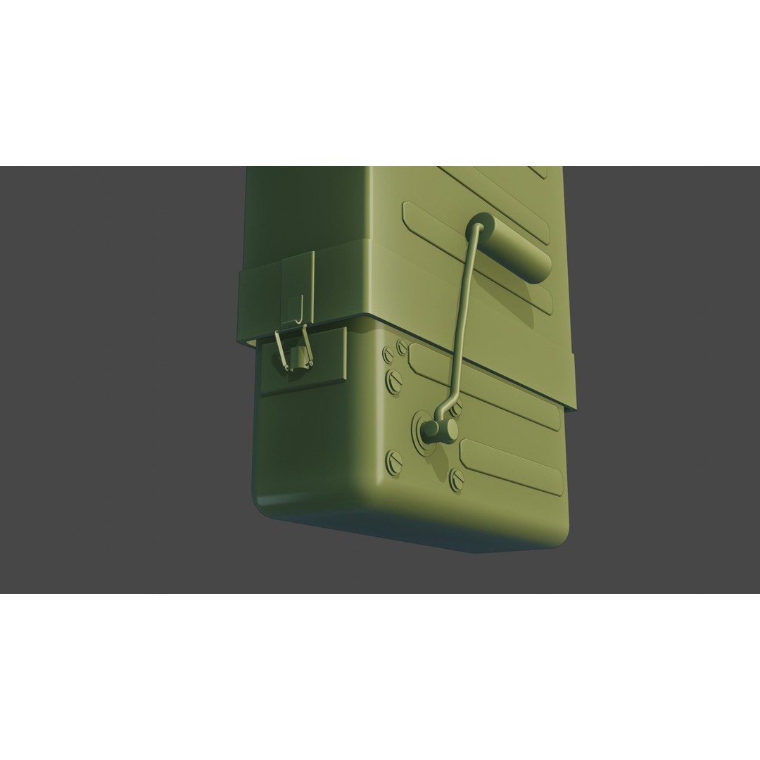 Yugoslavian RU-2 Radio 3D Model – Low Poly Game Asset, FBX - View 9