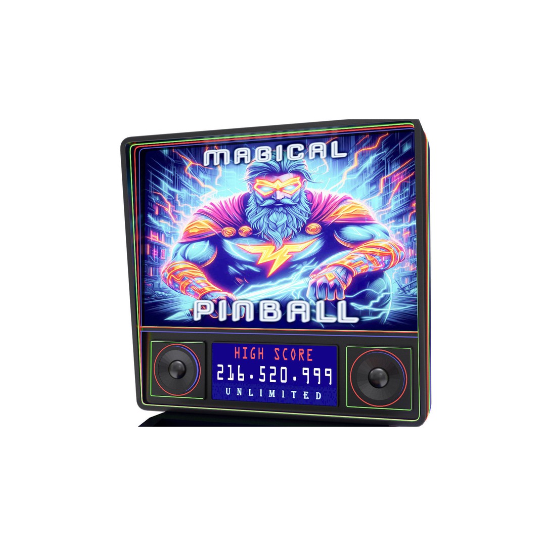 Pinball Machine 3D Model – Classic Arcade Game Asset, FBX, Blender - View 10