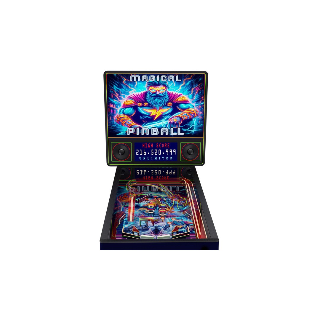 Pinball Machine 3D Model – Classic Arcade Game Asset, FBX, Blender - View 12