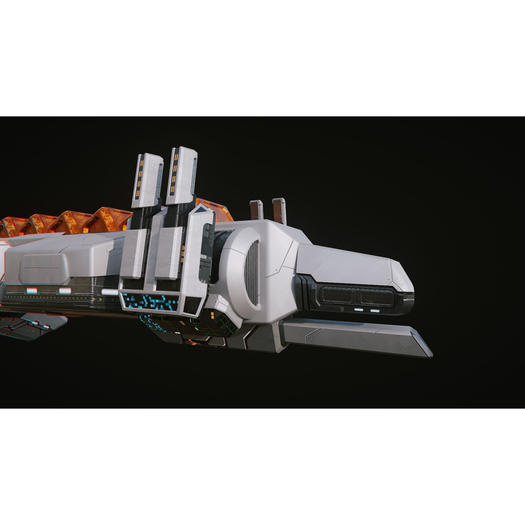 Spaceship Fighter - Low-Poly Game-Ready 3D Model - View 6