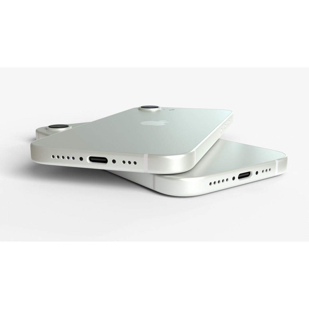 Apple iPhone 16 E White 3D Model – High-Quality PBR Textures, FBX - View 7