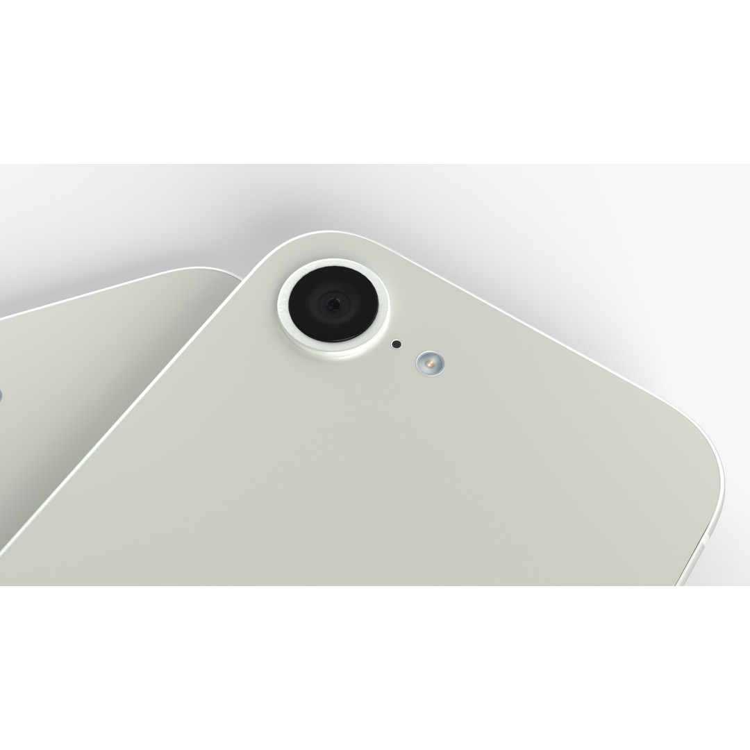 Apple iPhone 16 E White 3D Model – High-Quality PBR Textures, FBX - View 8