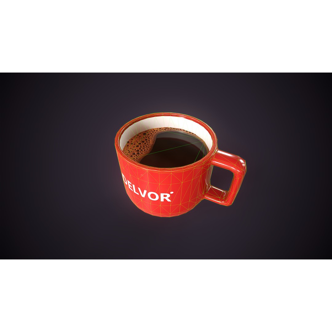 Coffee Maker 3D Model – Low Poly Game Ready Asset, FBX, OBJ - View 16
