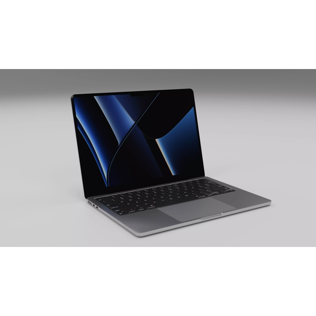 Apple MacBook Air 2024 3D Model – High Poly PBR Model, Blender, FBX - View 2