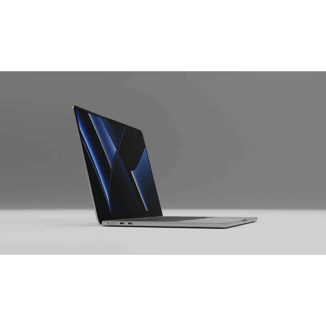 Apple MacBook Air 2024 3D Model – High Poly PBR Model, Blender, FBX - View 5