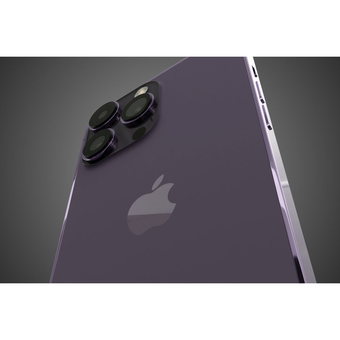 iPhone 14 Pro Max 3D Model – Low Poly Game Asset, FBX - View 10