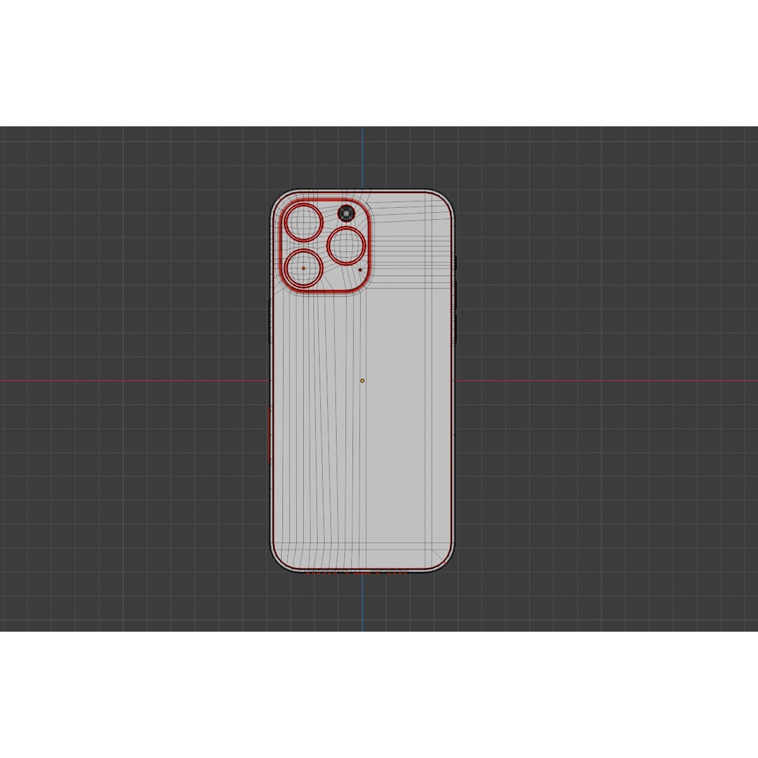 iPhone 14 Pro Max 3D Model – Low Poly Game Asset, FBX - View 13