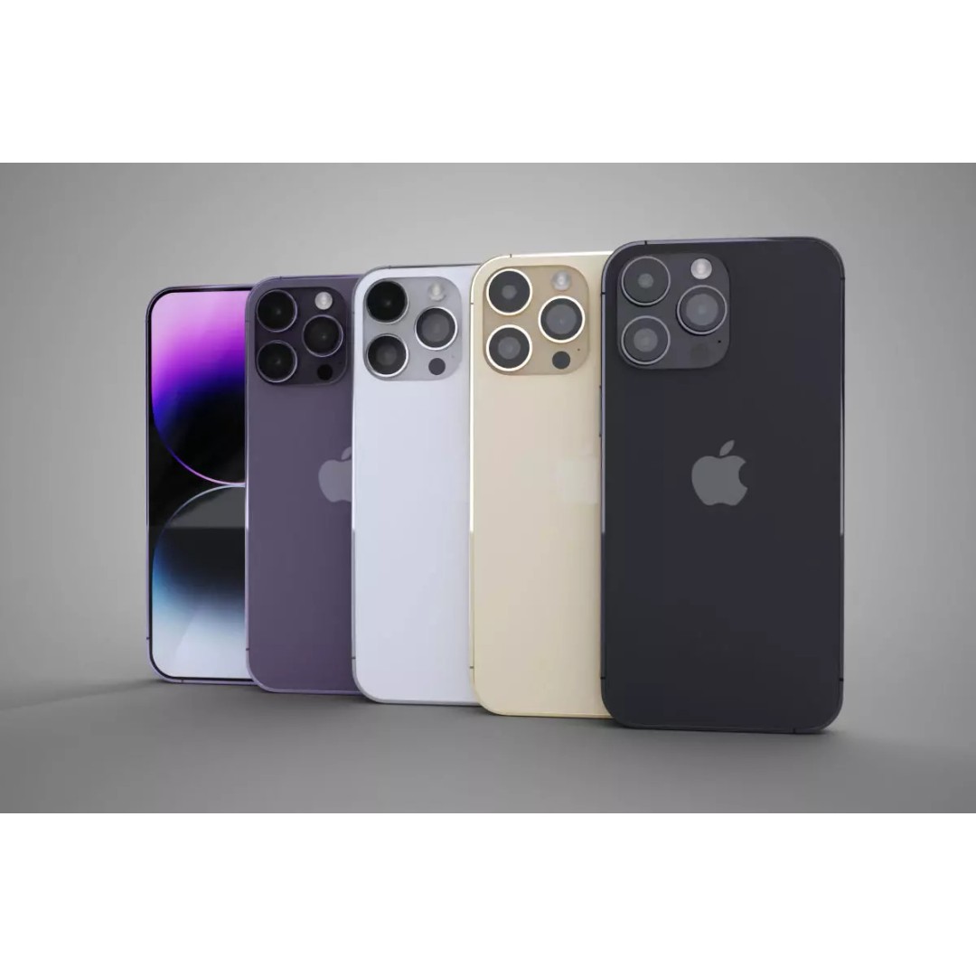 iPhone 14 Pro Max 3D Model – Low Poly Game Asset, FBX - View 2