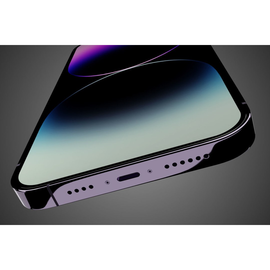 iPhone 14 Pro Max 3D Model – Low Poly Game Asset, FBX - View 8