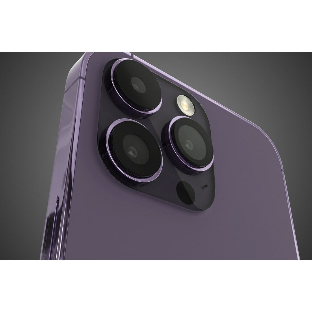 iPhone 14 Pro Max 3D Model – Low Poly Game Asset, FBX - View 9