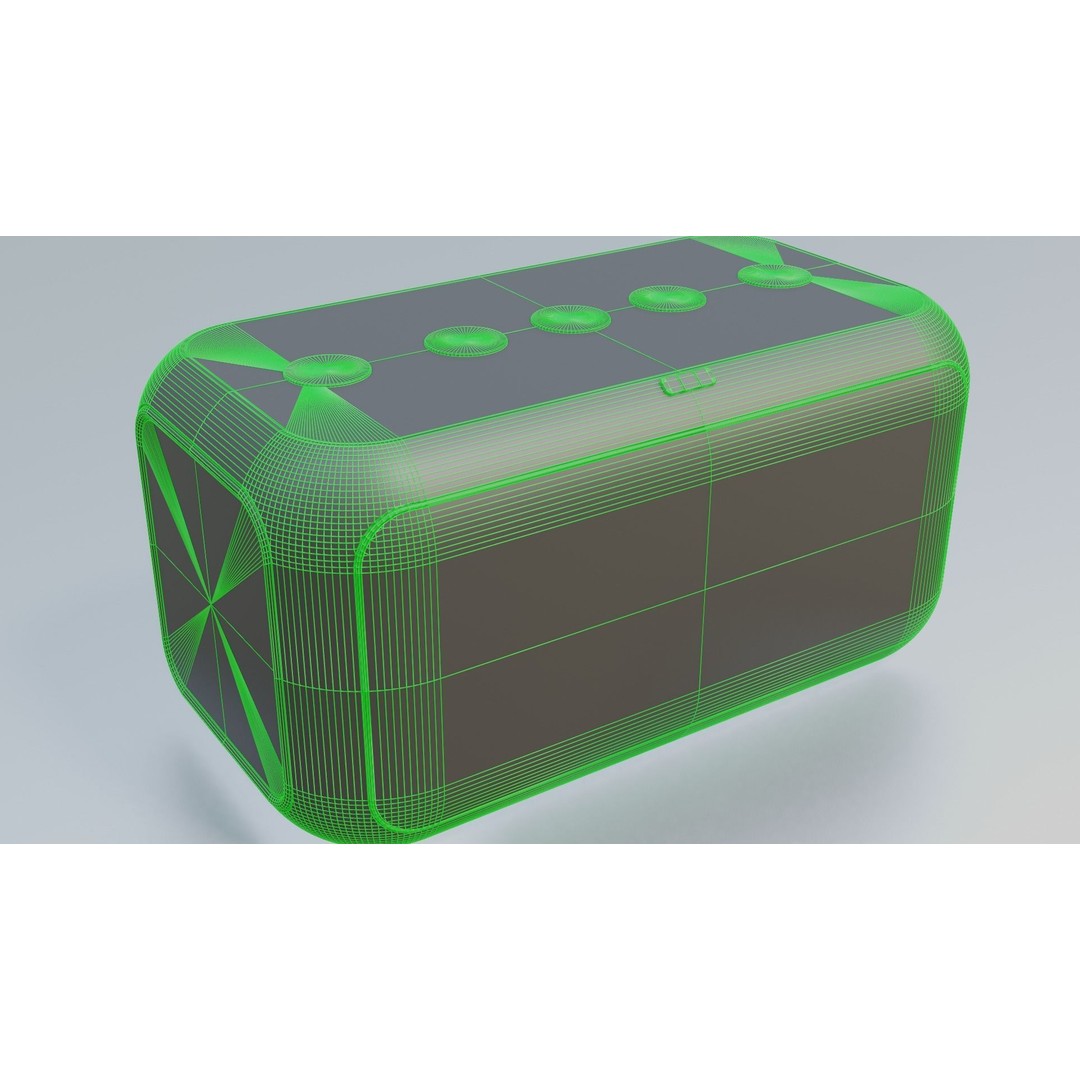 Bluetooth Speaker 3D Model – Low Poly Portable Audio Asset, FBX