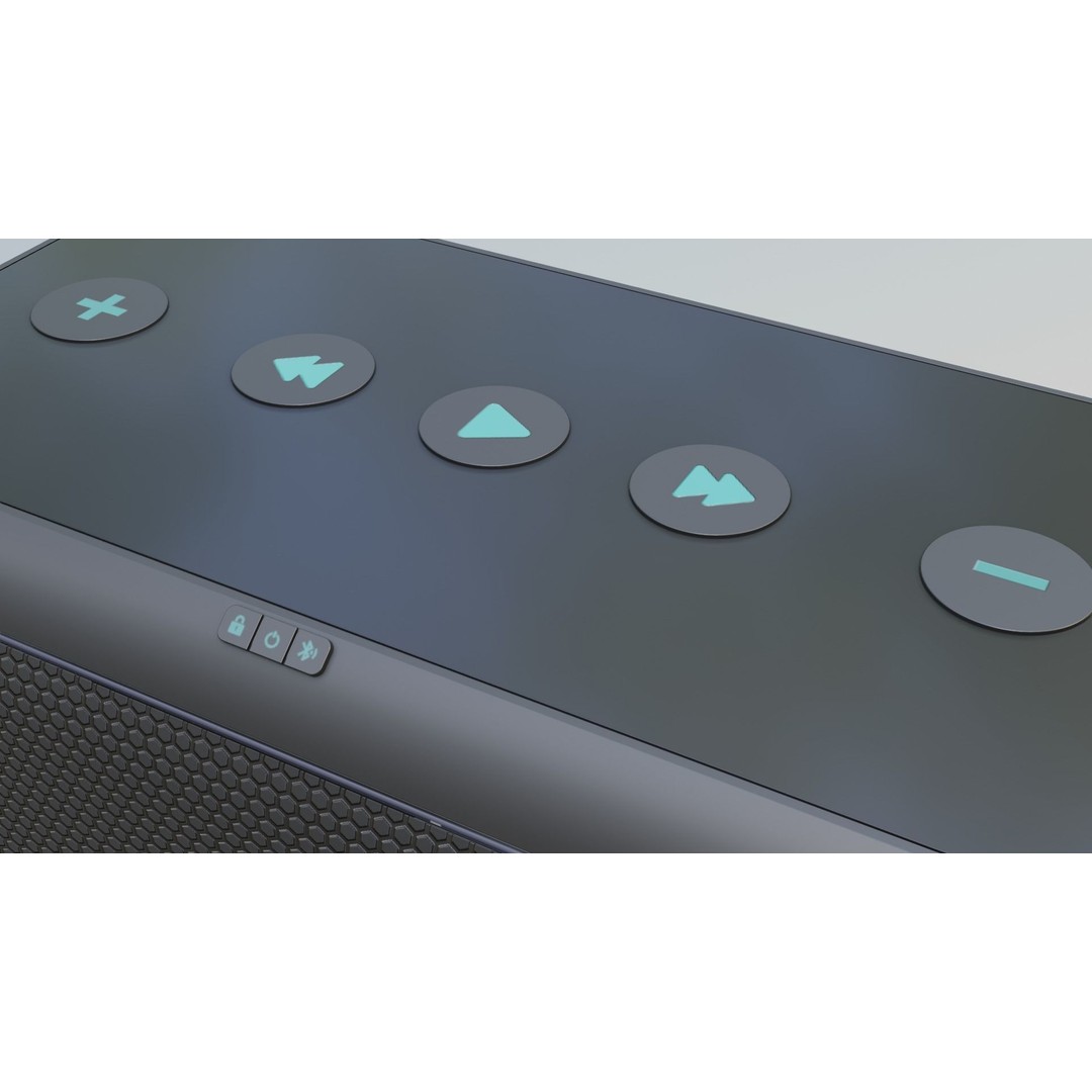 Bluetooth Speaker 3D Model – Low Poly Portable Audio Asset, FBX - View 8