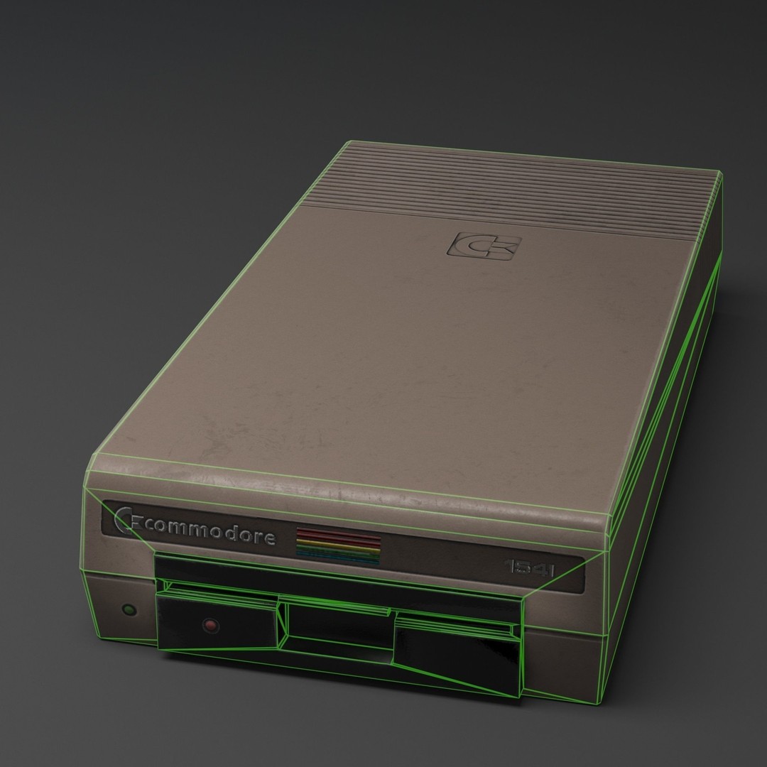 Commodore 64 3D Model – Low Poly Retro Computer Set, Game Ready - View 14