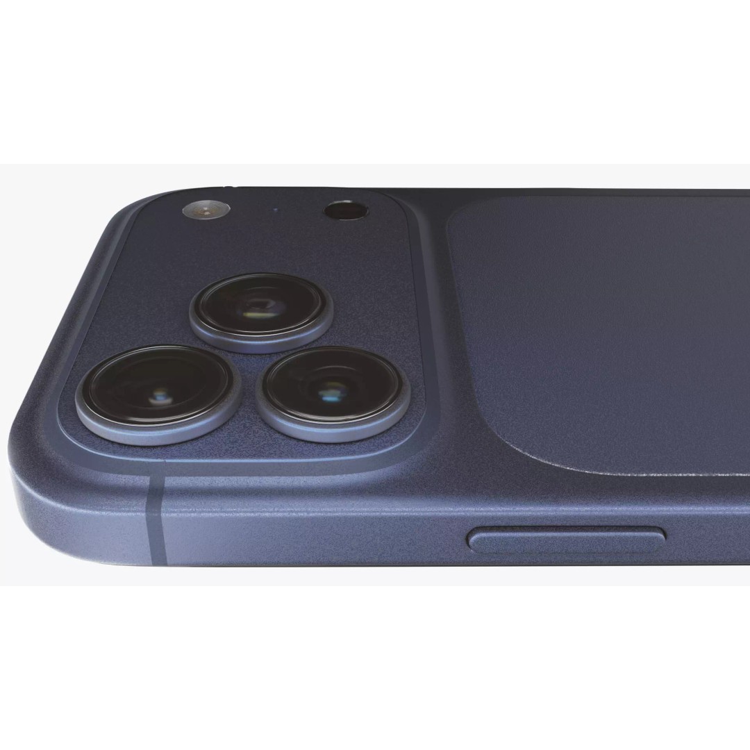iPhone 17 Pro Max 3D Model – Low Poly Detailed Design, Blender, FBX - View 13